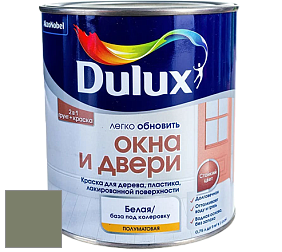 Краска DULUX LUXIUM ОКНА И ДВЕРИ полуматовая краска цвет 10GY 21/119 