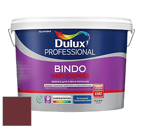 Краска DULUX LUXIUM BINDO НЕГОРЮЧАЯ 9л глубокоматовая краска цвет 09YR 05/305 Classic Burgundy
