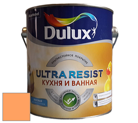 Краска DULUX LUXIUM ULTRA RESIST КУХНЯ И ВАННАЯ матовая ультрастойкая краска цвет NCS S 0560-Y40R 