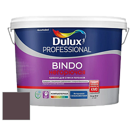 Краска DULUX LUXIUM BINDO НЕГОРЮЧАЯ 9л глубокоматовая краска цвет 70RR 07/100 Maraschino mocha 2