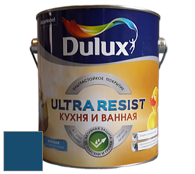 Краска DULUX LUXIUM ULTRA RESIST КУХНЯ И ВАННАЯ матовая ультрастойкая краска цвет 30BB 08/225 Wild Water