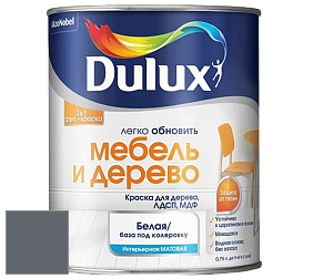 Краска DULUX LUXIUM МЕБЕЛЬ И ДЕРЕВО матовая краска цвет 49BB 14/046 Wisdom Light