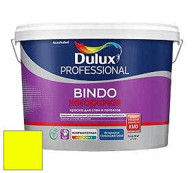 Краска DULUX LUXIUM BINDO НЕГОРЮЧАЯ 9л глубокоматовая краска цвет RAL 1026 