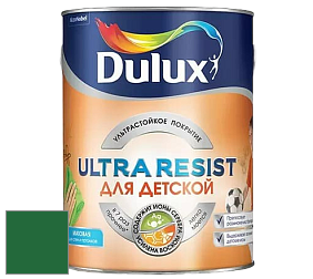 Краска DULUX LUXIUM ULTRA RESIST ДЛЯ ДЕТСКОЙ ультрастойкая матовая краска цвет 84GY 13/321 Alpin Tree