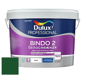 Краска DULUX LUXIUM BINDO 2 глубокоматовая краска цвет RAL 6035 