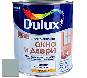 Краска DULUX LUXIUM ОКНА И ДВЕРИ полуматовая краска цвет NCS S 3010-B50G 