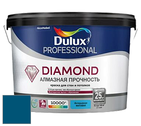 Краска DULUX LUXIUM DIAMOND MATT матовая краска цвет 10BB 09/250 Blue Bolt