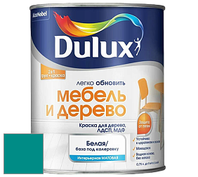 Краска DULUX LUXIUM МЕБЕЛЬ И ДЕРЕВО матовая краска цвет 78GG 21/381 Deep Pool