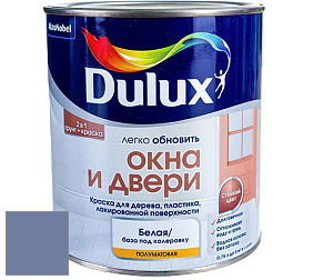 Краска DULUX LUXIUM ОКНА И ДВЕРИ полуматовая краска цвет NCS S 4030-R70B 