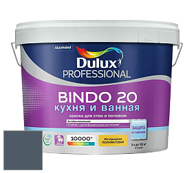 Краска DULUX LUXIUM BINDO 20 Кухня и Ванная полуматовая краска цвет 21BB 12/077 Whale Wall