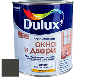 Краска DULUX LUXIUM ОКНА И ДВЕРИ полуматовая краска цвет RAL 6006 