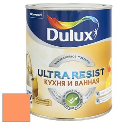 Краска DULUX LUXIUM ULTRA RESIST КУХНЯ И ВАННАЯ полуматовая ультрастойкая краска цвет NCS S 0560-Y50R 