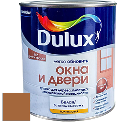 Краска DULUX LUXIUM ОКНА И ДВЕРИ полуматовая краска цвет 80YR 19/378 Bennington Clay