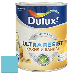 Краска DULUX LUXIUM ULTRA RESIST КУХНЯ И ВАННАЯ полуматовая ультрастойкая краска цвет NCS S 1040-B10G 