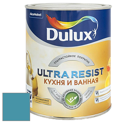 Краска DULUX LUXIUM ULTRA RESIST КУХНЯ И ВАННАЯ полуматовая ультрастойкая краска цвет NCS S 3040-B10G 
