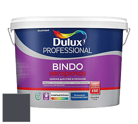Краска DULUX LUXIUM BINDO НЕГОРЮЧАЯ 9л глубокоматовая краска цвет RAL 7024 