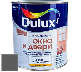 Краска DULUX LUXIUM ОКНА И ДВЕРИ полуматовая краска цвет 00NN 13/000 Night jewels 2