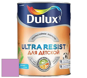 Краска DULUX LUXIUM ULTRA RESIST ДЛЯ ДЕТСКОЙ ультрастойкая матовая краска цвет NCS S 1050-R40B 
