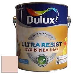 Краска DULUX LUXIUM ULTRA RESIST КУХНЯ И ВАННАЯ матовая ультрастойкая краска цвет NCS S 1010-Y70R 