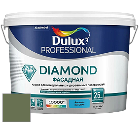 Краска DULUX LUXIUM DIAMOND ФАСАДНАЯ матовая краска цвет 18GY 18/160 Brazilian Forest