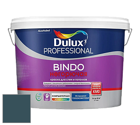 Краска DULUX LUXIUM BINDO НЕГОРЮЧАЯ 9л глубокоматовая краска цвет NCS S 7020-B10G 