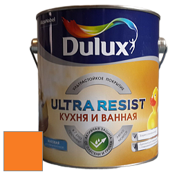 Краска DULUX LUXIUM ULTRA RESIST КУХНЯ И ВАННАЯ матовая ультрастойкая краска цвет NCS S 0585-Y40R 