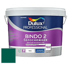 Краска DULUX LUXIUM BINDO 2 глубокоматовая краска цвет RAL 6036 