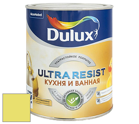 Краска DULUX LUXIUM ULTRA RESIST КУХНЯ И ВАННАЯ полуматовая ультрастойкая краска цвет NCS S 0550-G70Y 