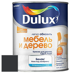 Краска DULUX LUXIUM МЕБЕЛЬ И ДЕРЕВО матовая краска цвет 30BB 05/022 Black Mica