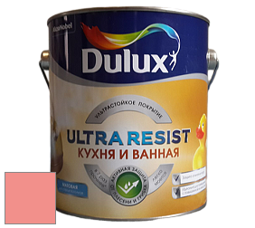 Краска DULUX LUXIUM ULTRA RESIST КУХНЯ И ВАННАЯ матовая ультрастойкая краска цвет NCS S 0550-Y90R 