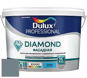 Краска DULUX LUXIUM DIAMOND ФАСАДНАЯ матовая краска цвет NCS S 5010-B10G 