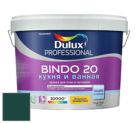 Краска DULUX LUXIUM BINDO 20 Кухня и Ванная полуматовая краска цвет 61GG 08/119 Dragon Feel