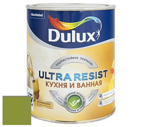 Краска DULUX LUXIUM ULTRA RESIST КУХНЯ И ВАННАЯ полуматовая ультрастойкая краска цвет 90YY 29/464 Tarragon glory 2
