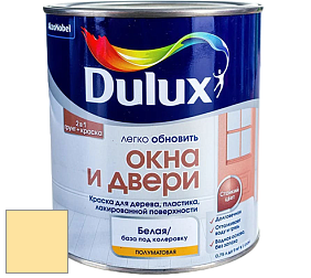 Краска DULUX LUXIUM ОКНА И ДВЕРИ полуматовая краска цвет 48YY 80/346 Summer Drift