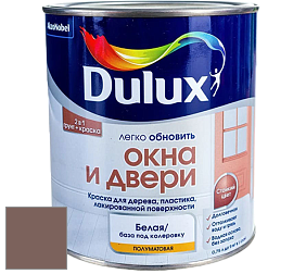 Краска DULUX LUXIUM ОКНА И ДВЕРИ полуматовая краска цвет 30YR 15/112 Square Dance