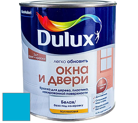 Краска DULUX LUXIUM ОКНА И ДВЕРИ полуматовая краска цвет NCS S 1060-B 