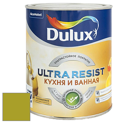 Краска DULUX LUXIUM ULTRA RESIST КУХНЯ И ВАННАЯ полуматовая ультрастойкая краска цвет NCS S 2070-G60Y 