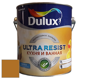 Краска DULUX LUXIUM ULTRA RESIST КУХНЯ И ВАННАЯ матовая ультрастойкая краска цвет 99YR 23/456 Gold Bazaar