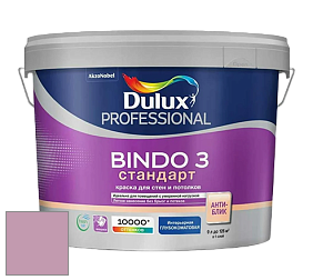 Краска DULUX LUXIUM BINDO 3 Стандарт глубокоматовая краска цвет 10RR 39/184 Raspberry Touch
