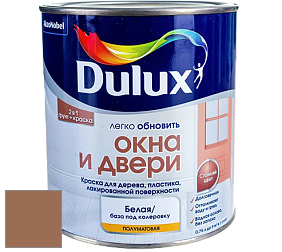 Краска DULUX LUXIUM ОКНА И ДВЕРИ полуматовая краска цвет 70YR 20/239 Padre Island