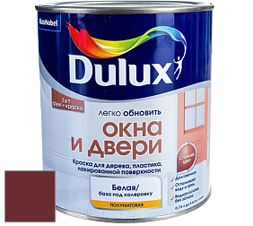 Краска DULUX LUXIUM ОКНА И ДВЕРИ полуматовая краска цвет 95RR 07/271 Red Earth