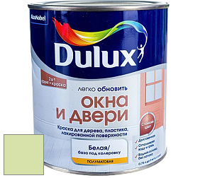 Краска DULUX LUXIUM ОКНА И ДВЕРИ полуматовая краска цвет NCS S 0530-G40Y 