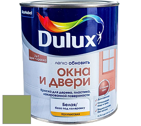 Краска DULUX LUXIUM ОКНА И ДВЕРИ полуматовая краска цвет 10GY 32/334 
