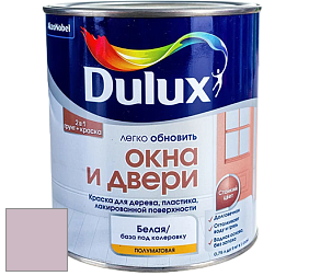 Краска DULUX LUXIUM ОКНА И ДВЕРИ полуматовая краска цвет 10RR 53/087 Suave Mauve