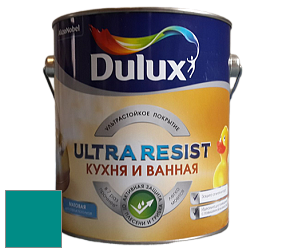 Краска DULUX LUXIUM ULTRA RESIST КУХНЯ И ВАННАЯ матовая ультрастойкая краска цвет 78GG 21/381 Deep Pool