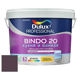Краска DULUX LUXIUM BINDO 20 Кухня и Ванная полуматовая краска цвет 10RR 08/100 Renaissance Tapestry