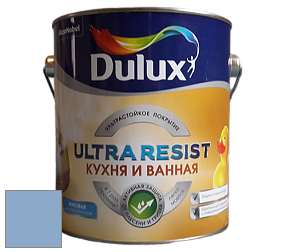 Краска DULUX LUXIUM ULTRA RESIST КУХНЯ И ВАННАЯ матовая ультрастойкая краска цвет NCS S 2030-R80B 