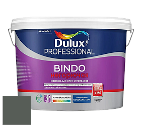 Краска DULUX LUXIUM BINDO НЕГОРЮЧАЯ 9л глубокоматовая краска цвет RAL 7010 