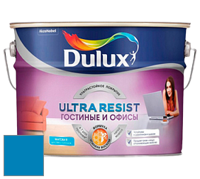 Краска DULUX LUXIUM ULTRA RESIST ГОСТИНЫЕ И ОФИСЫ ультрастойкая матовая краска цвет 96BG 20/413 Mediterranean Calm