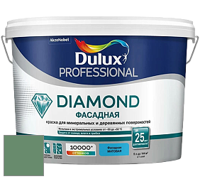 Краска DULUX LUXIUM DIAMOND ФАСАДНАЯ матовая краска цвет NCS S 4030-G10Y 